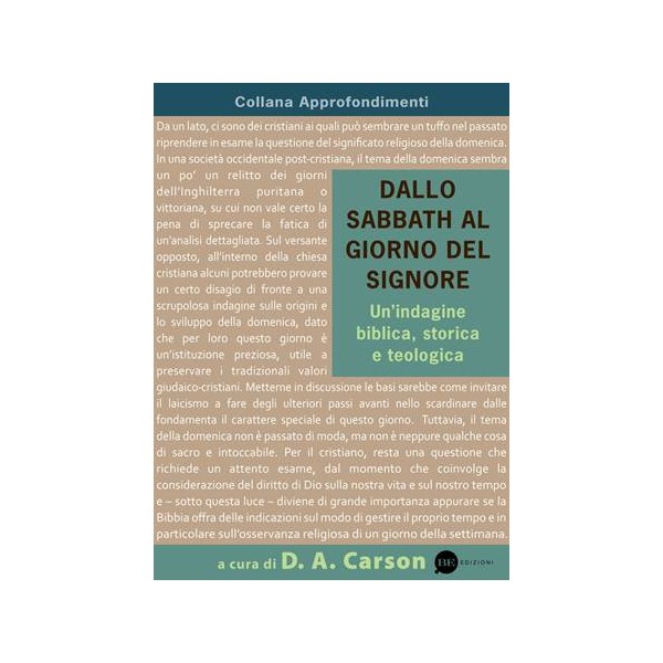Dallo Sabbath al giorno del Signore