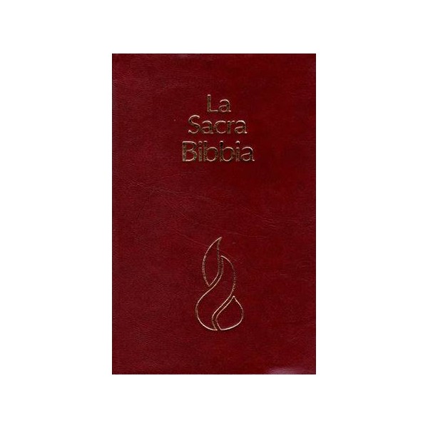 La Sacra Bibbia N.R. f.to piccolo cop. rigida bordeaux (SG31136)