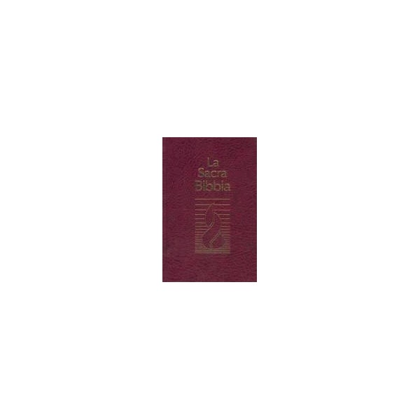 La Sacra Bibbia N.R. f.to standard, cop. rigida bordeaux (SG31236)